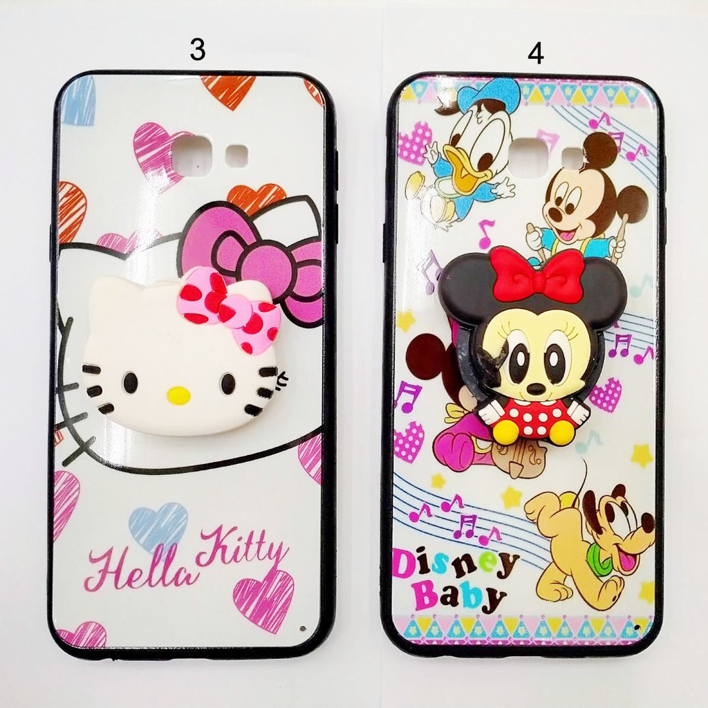 Case SAMSUNG J4 PLUS Fuze Glass Plus Popsocket