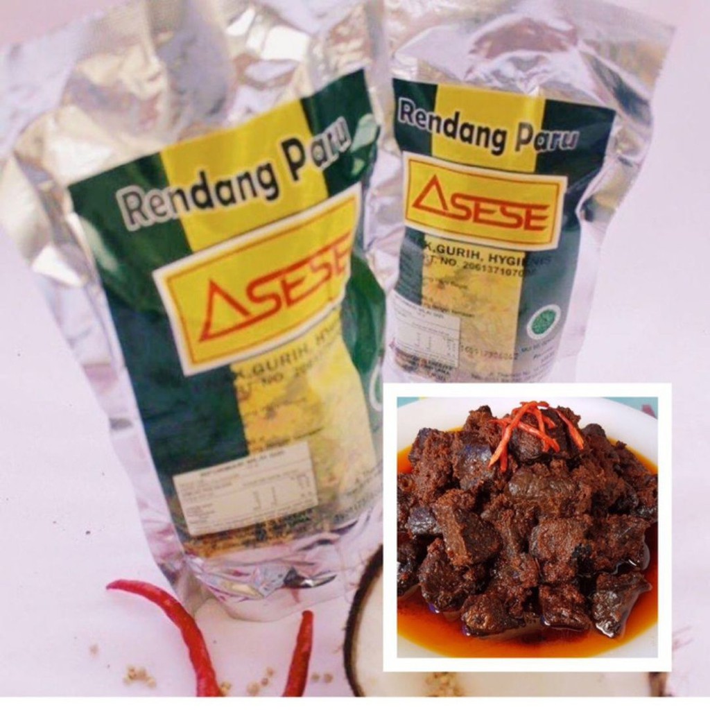 

Rendang paru basah 250 gr asese