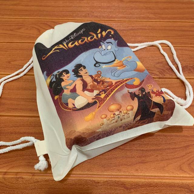 Tas Ransel Blacu Aladdin / Tas Ransel Anak 30x40 / Tas Anak Murah / Tas Kain Aladdin