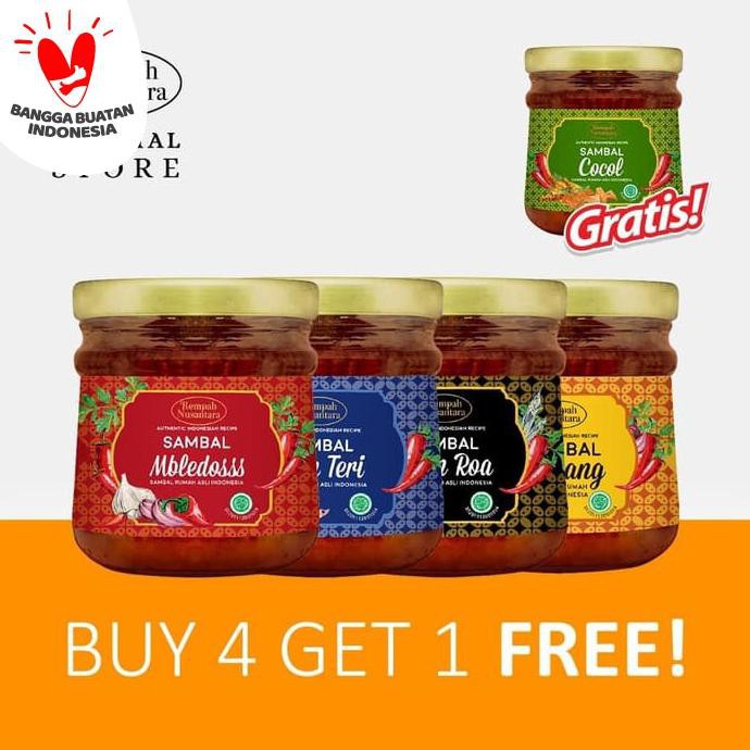 

BARU REMPAH NUSANTARA SAMBAL BUY 4 FREE SAMBAL COCOL JAR