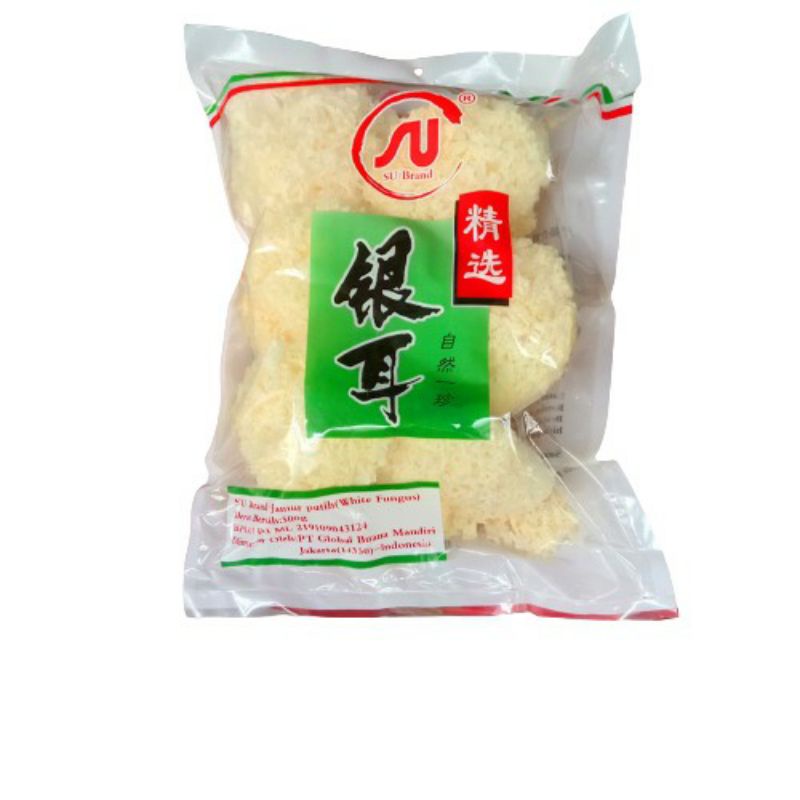 

Jamur Putih White Fungus Su Brand 500 gram