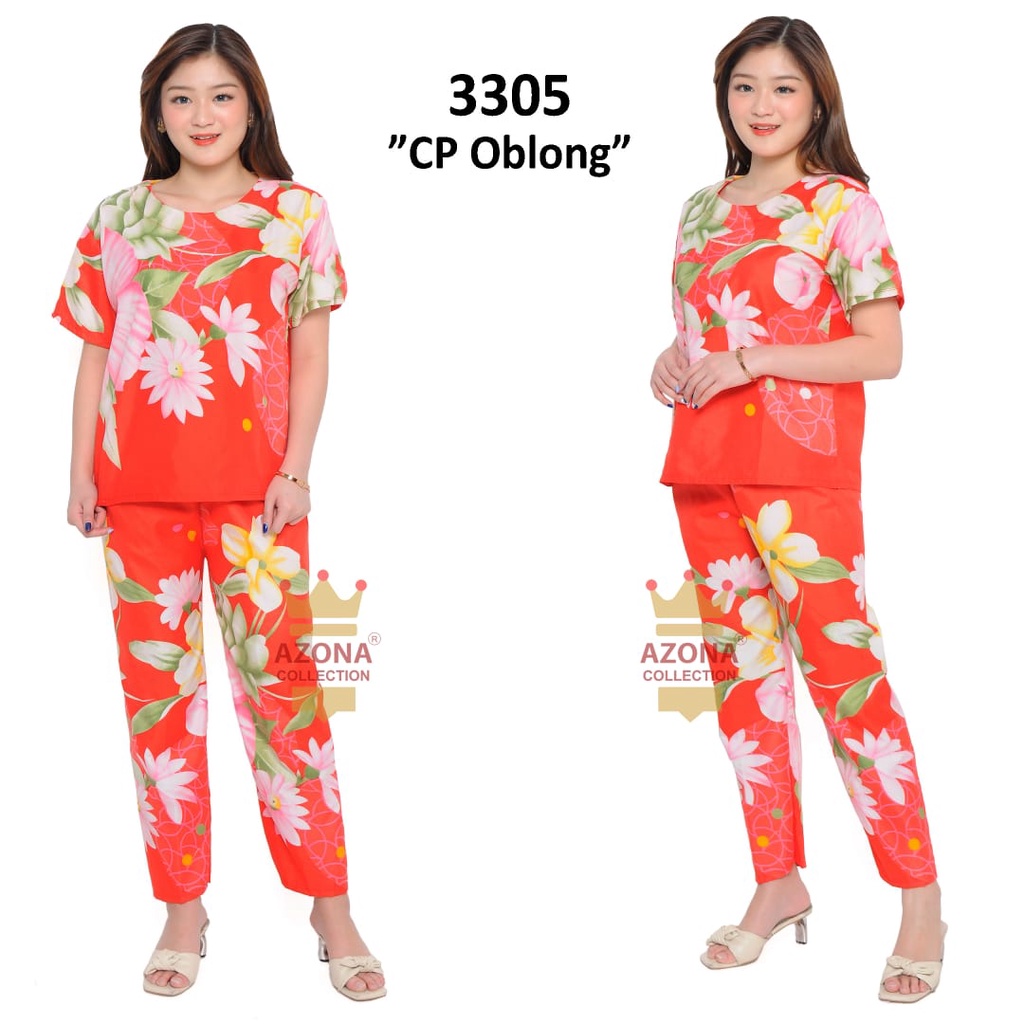 Dtree . baju tidur piyama dewasa cp oblong motif bunga / baju tidur dewasa katun eropa