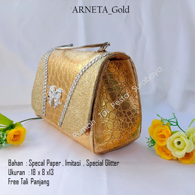 Tas Elegan ,Tas Slempang,Tas Etnik,ARNETA_Gold