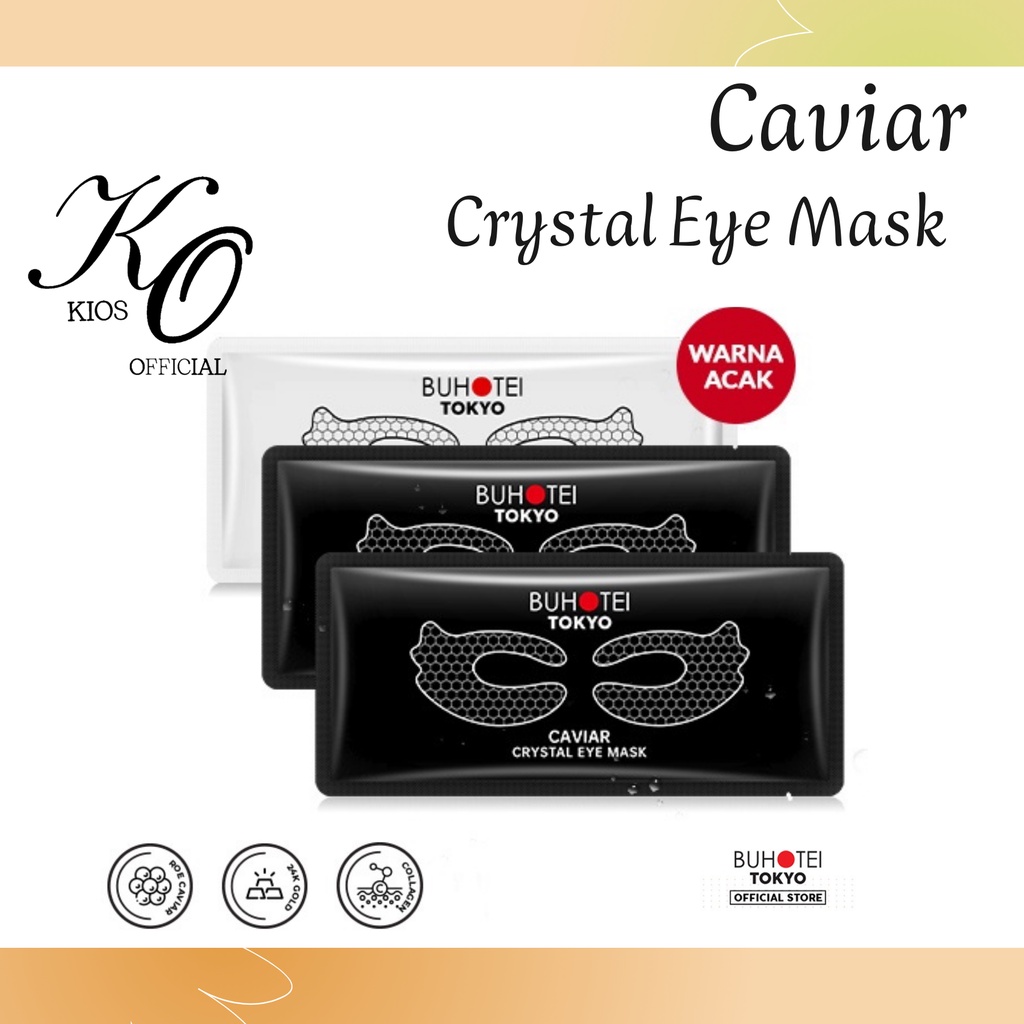 BUHOTEI Caviar Crystal Eye Mask Anti Wrinkle / Niacinamide Eye Mask / Masker Mata