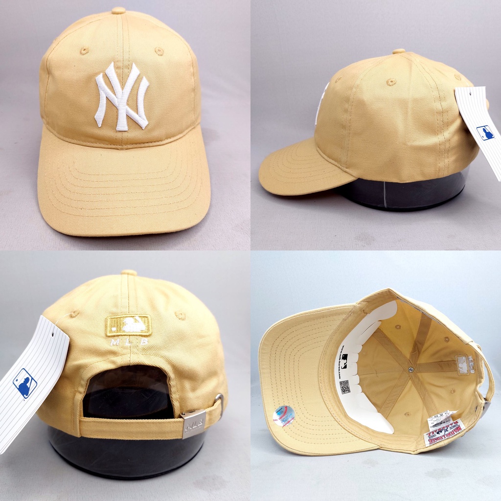 TOPI SNAPBACK MELENGKUNG NY  COKLAT MUDA