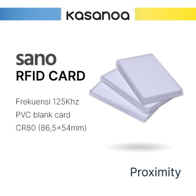 

Kartu RFID Card Proximity Thin Blank 125KHz Per10PCS