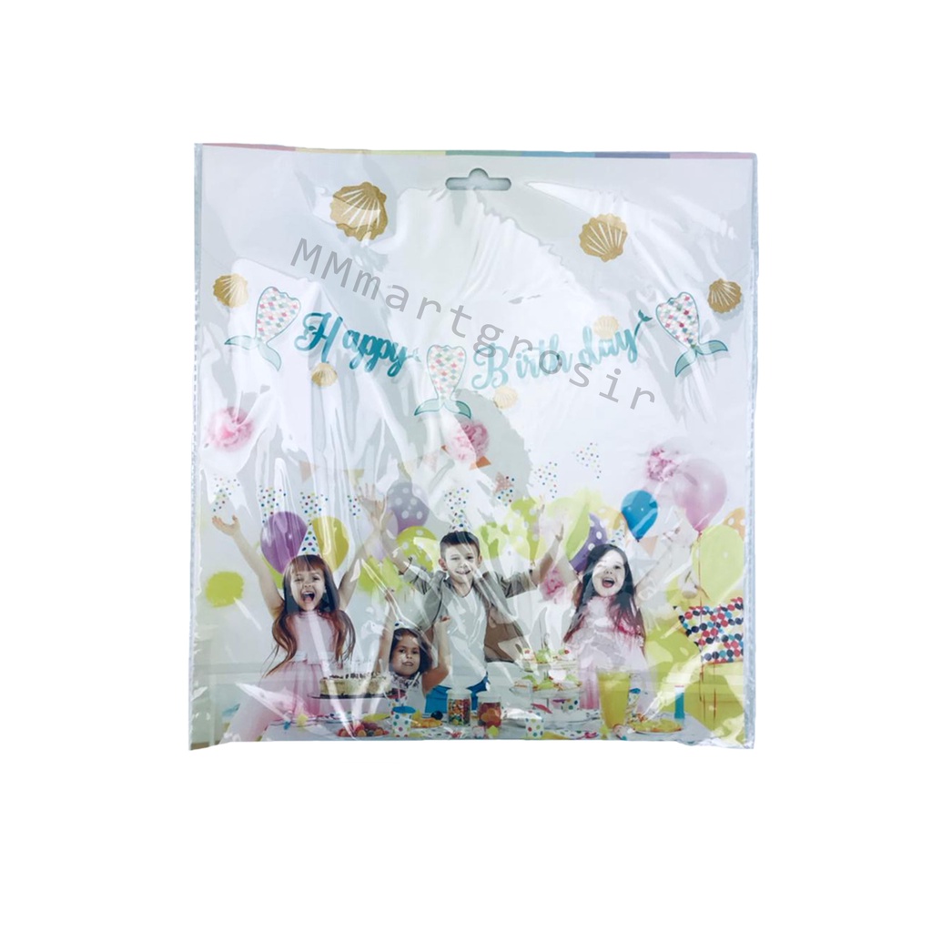 Party Banner / Banner Happy Birthday / Hiasan ulang tahun / Duyung