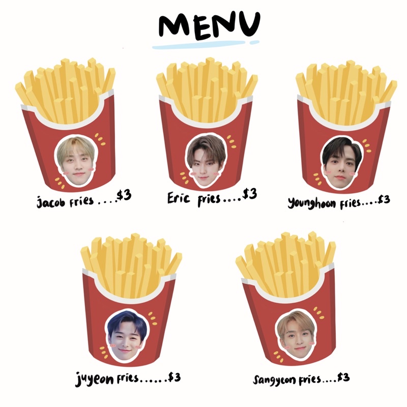 THE BOYZ Fries Keyring (gantungan The boyz) - kulkit