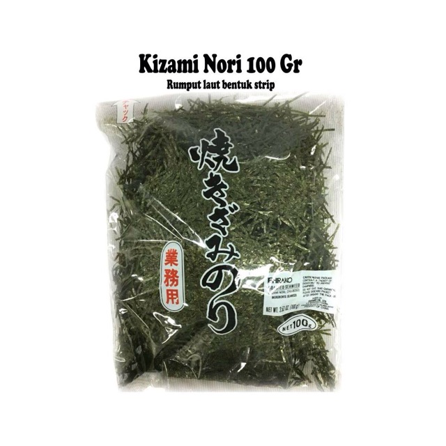 

Kizami Nori 100 Gr - Rumput laut nori bentuk srtip