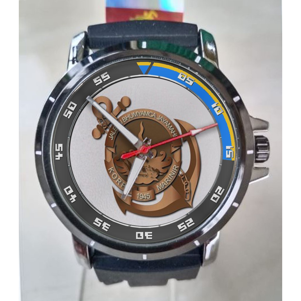New Jam Tangan Custom KORPS MARINIR TNI AL art