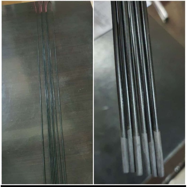 UJUNG TEGEK CARBON SOLID 60cm JAMINAN KAKU/HARD