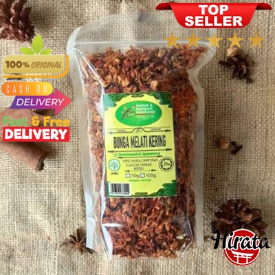 

50GRAM BUNGA MELATI KERING ASLI OBAT HERBAL ALAMI REMPAH JSR 50GRAM