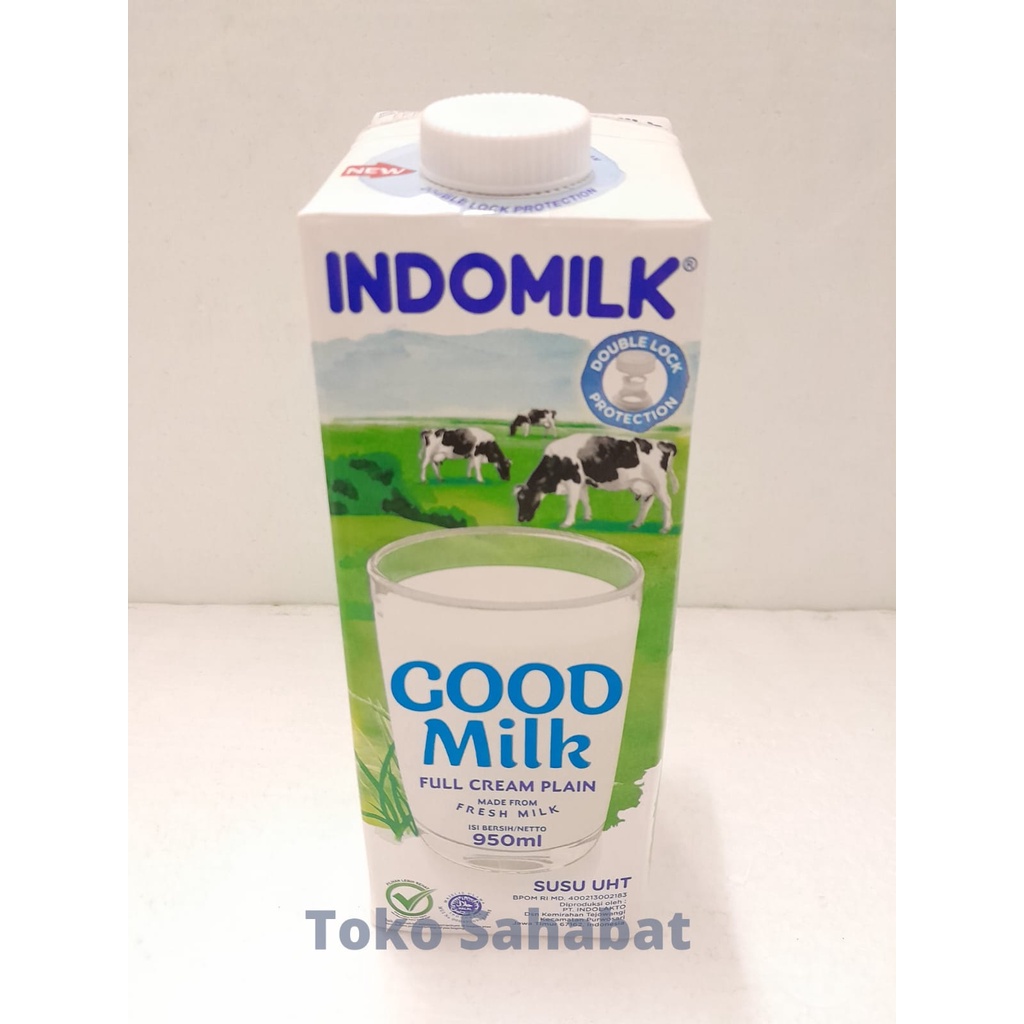 

[ SUSU UHT ] Indomilk Good Milk Full Cream 1 Liter / Susu UHT Indomilk 950ml