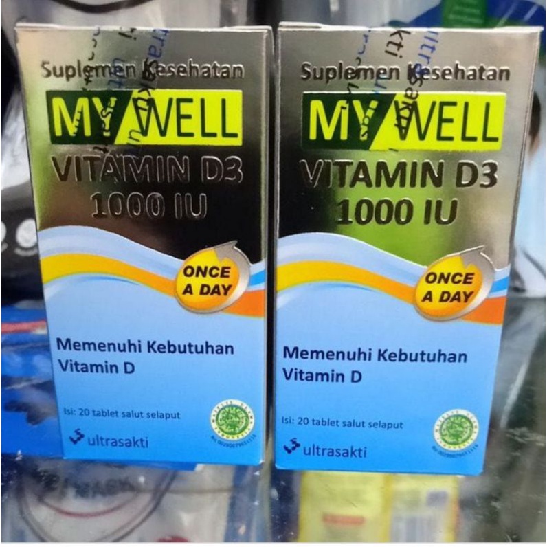 Jual mywell vitamin d3 1000 iu my well vitamin d3 1000 iu isi 20 butir Shopee Indonesia