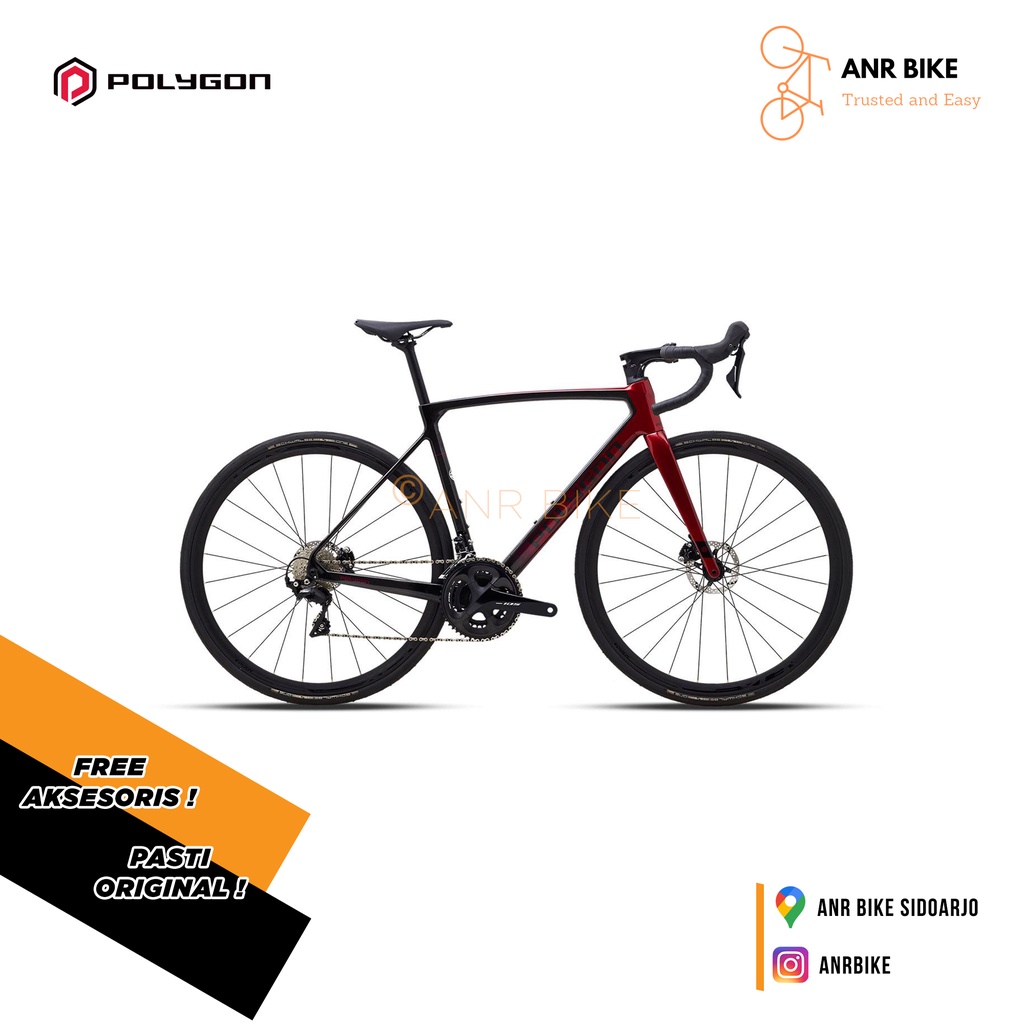 Road Bike Polygon STRATTOS S7 Disc 2022 NEW Sepeda Balap - Original