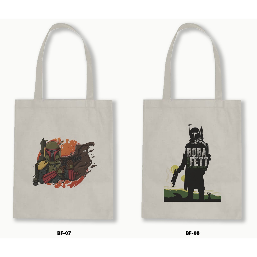 TOTE BAG BLACU - BOBA FETT - STAR WARS