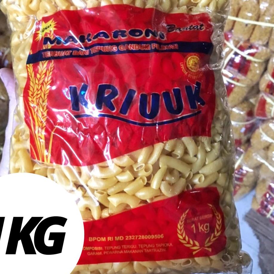 

【GROSIR】 MAKARONI BANTET MURAH / MAKRONI MURAH / MAKARONI MENTAH / MAKRONI BANTAT KUNING KRIUK 1 KG