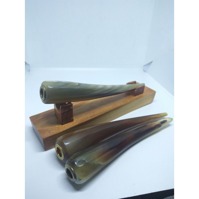 once pipa rokok tanduk kerbau bule panjang 14cm