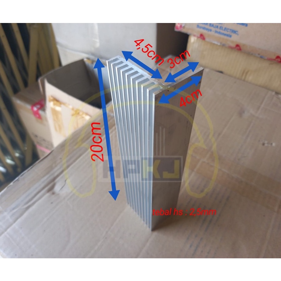 PENDINGIN HS POWER SANKEN L SIRIP 20 CM heatsink hs 20cm L sirip