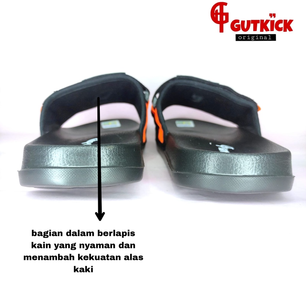 Sandal Korea Trendy Original Gutkick DK18 Sendal Slide Slip on Pria Sendal Cowok Karet Terlaris viral terbaru cewek keren