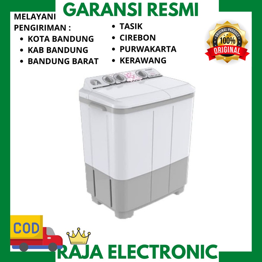 MESIN CUCI PANASONIC NAW 96 BBZ 9,5KG 2 TABUNG 96BBZ 9,5 KG LOW WATT