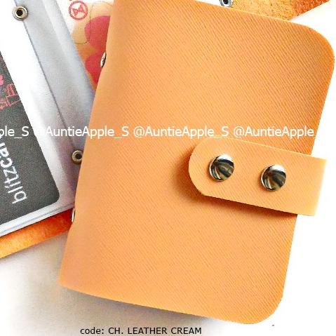 

☪ LEATHER CARD HOLDER/ DOMPET KARTU KREDIT/ CARDHOLDER / LEATHER BROWN - NAVY ♨