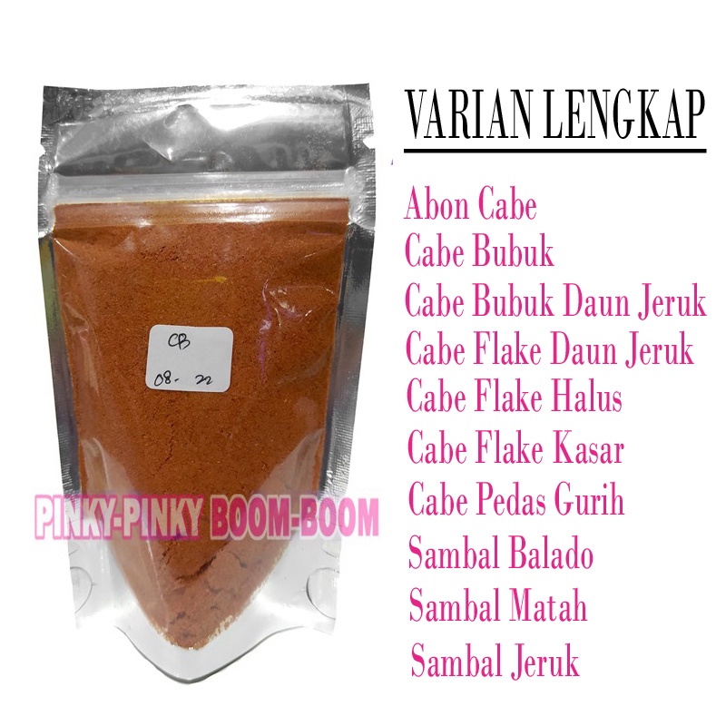 

(Beli 10 Gratis 1) Cabe Bubuk Flake Daun Jeruk Bumbu Tabur Premium PB1