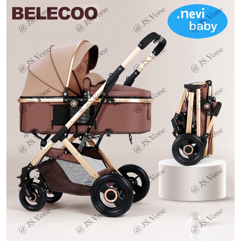 Stroller Cabin Size Belecoo x Nevi Baby / Kereta Dorong Bayi Reversible - 2 Dua Arah