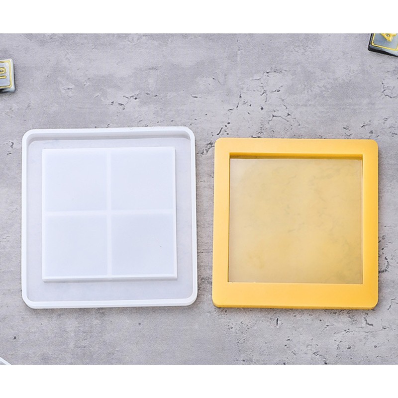 2pcs / Set Cetakan Puzzle Kristal Epoxy Resin Bentuk Angka Digital Bahan Silikon Untuk Kerajinan