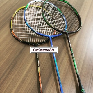 Raket Badminton Lining FULL CARBON Paketan Senar BG66 TAS GRIP SIAP DIPAKAI