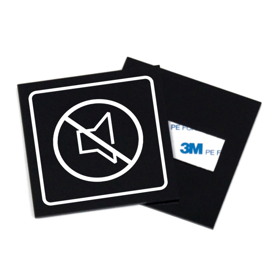 sign board quite area - keep silent sign board - logo quite area - sign system akrilik Berkualitas