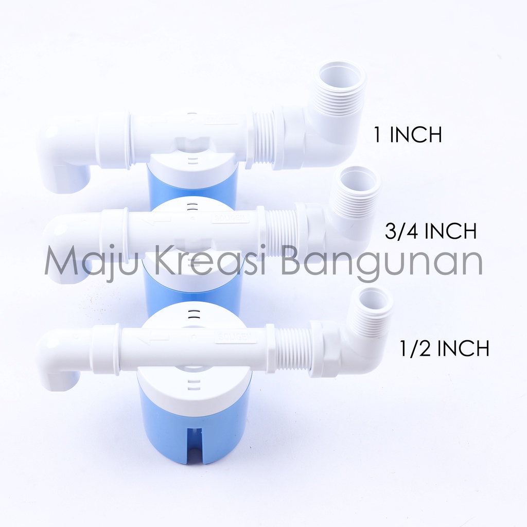 Pelampung Otomatis SOLIGEN Keran Kran Kolam Air Bak Toren Torrent 1/2&quot; 3/4&quot; 1&quot; Inci Inch PVC YG 1101