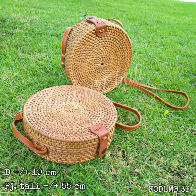 tas rotan bali tas rotan bulat selempang tas rotan murah tas rotan handmade bali