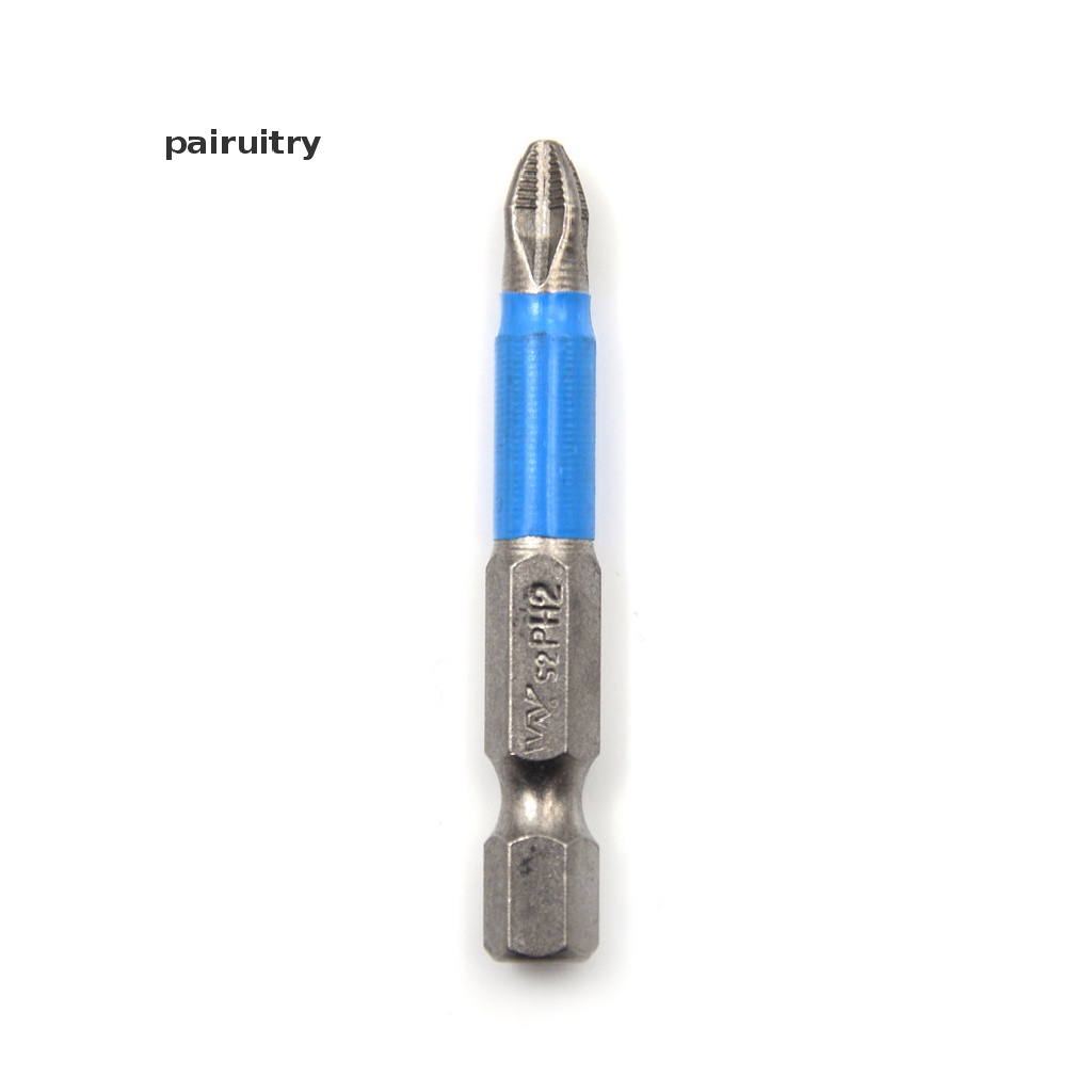 1 PC Obeng Bits PH2 Panjang 50mm 1 / 4 &quot;Hex Magnetik Non Slip Untuk Alat Power Listrik