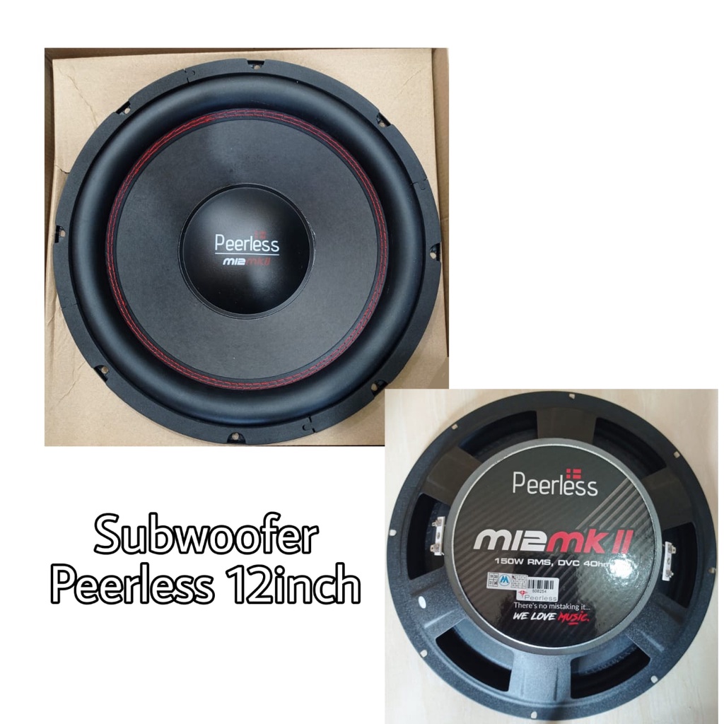 Subwoofer 12" inch Peerless DOUBLE COIL M12 MKII