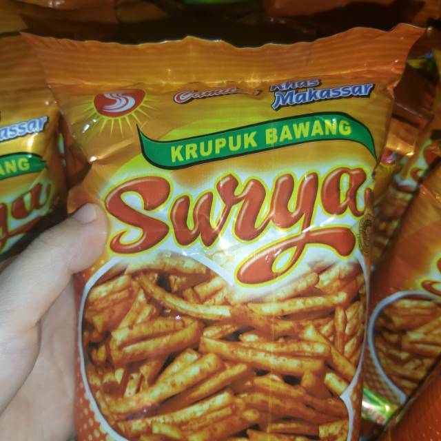 

Kerupuk Bawang Surya 225gr