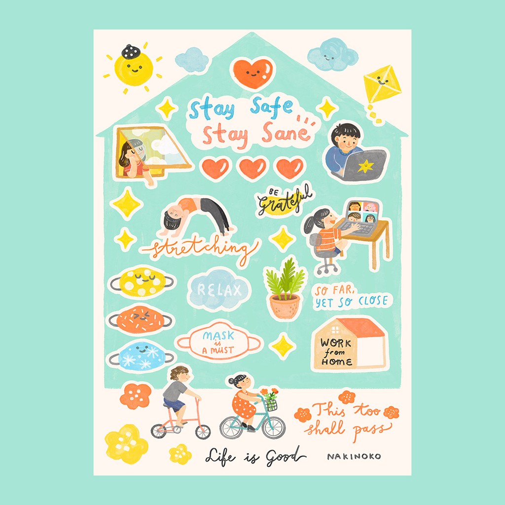 

Stay Safe, Stay Sane Sticker Sheet