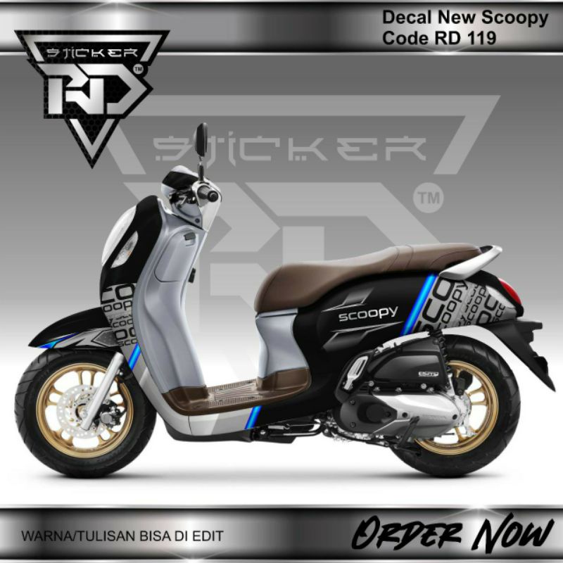 decal sticker new Scoopy keren
