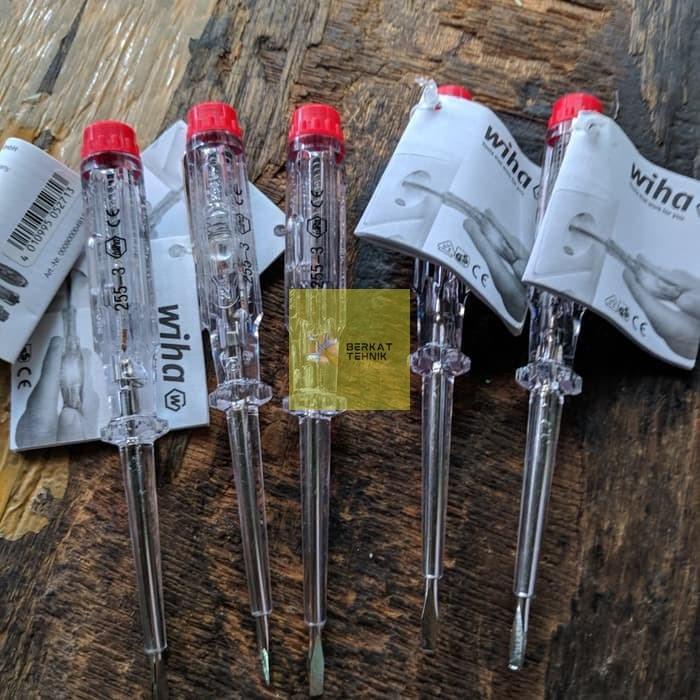 Taspen Wiha Obeng Tespen Voltage Tester, 220-250 Volts