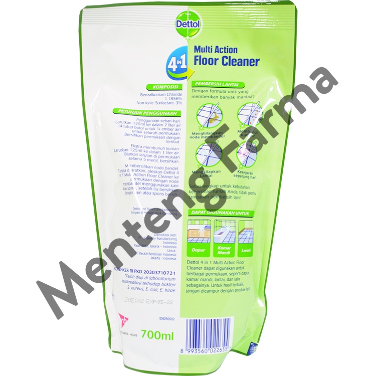 Dettol Multi Action Floor Cleaner Pine 700 ML - Pembersih Lantai