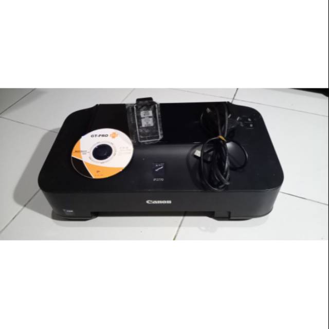 Printer canon ip2770 siap pakai print hitam bonus CD driver kabel dan tinta refill 1 botol