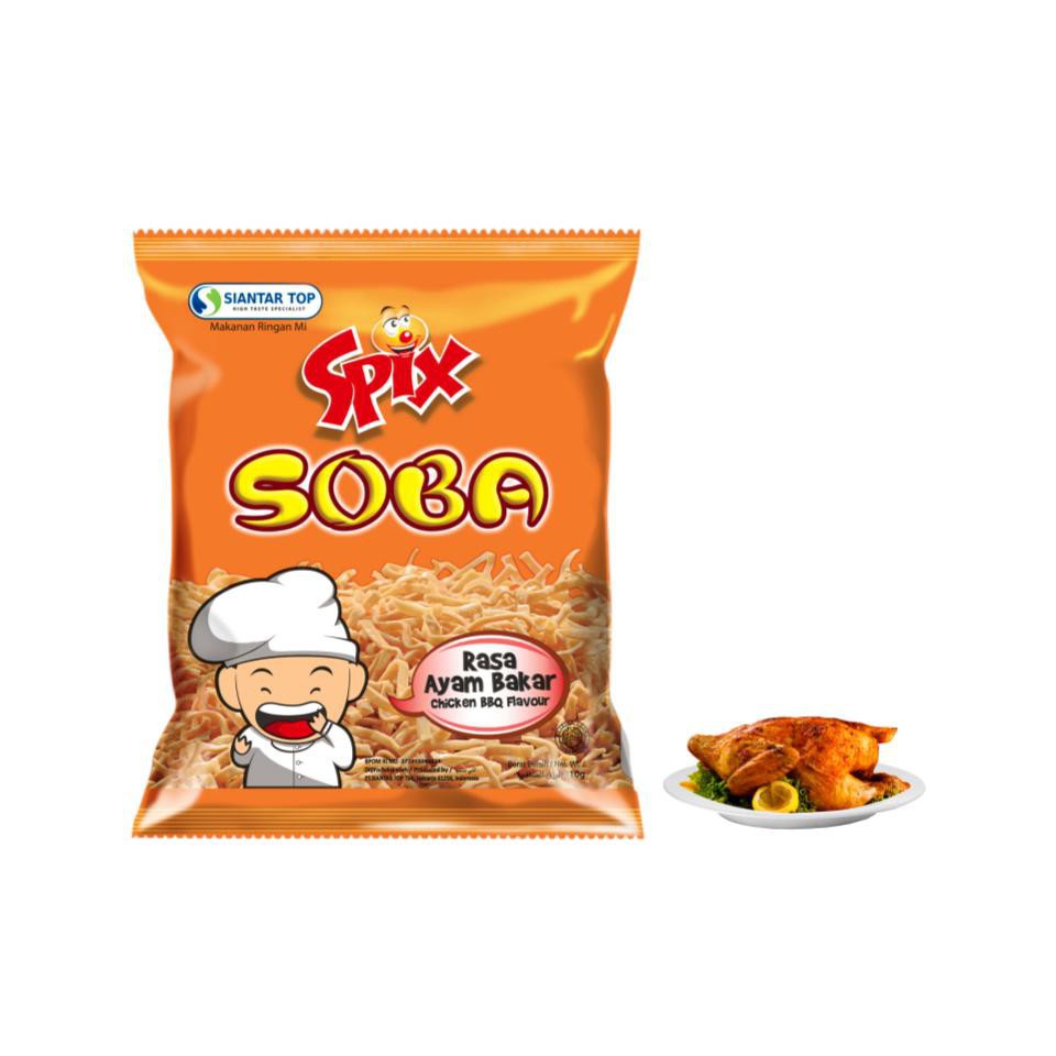 

SIANTAR TOP Spix Soba Mie Chicken BBQ 10 g x 20 Promo Snack