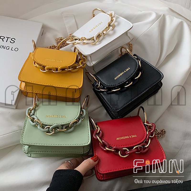 [HOT SALE] Tas Selempang Wanita Mini Polos Dengan Aksen Rantai Fashion Korean Import