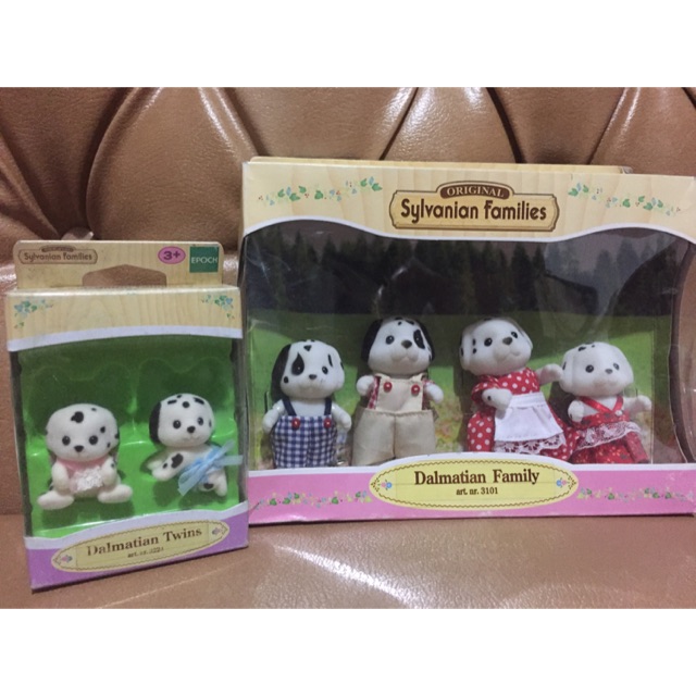 Sylvanian Families Dog Dalmation Family Rare