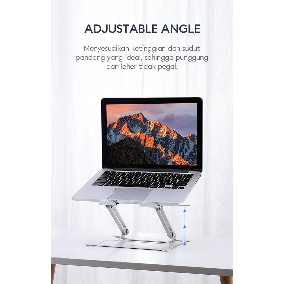 VIVAN VLS01 Aluminum Alloy Liftable &amp; Foldable Laptop Cooling Stand Adjustable Angel