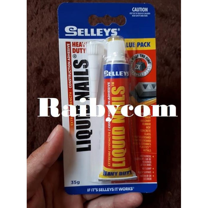 Jual SELLEYS LIQUID NAILS Lem Beton Karet MDF Kaca Papan Partikel