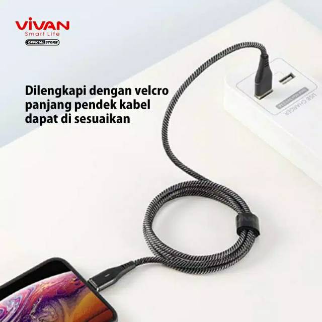 Vivan MGL100 Magnetic Charging Lightning Cable