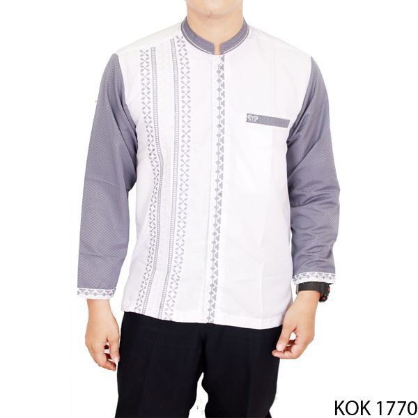 Long Sleeve Koko Katun Putih – KOK 1770