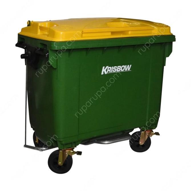 Jual New Krisbow Tempat Sampah Besar Plastik Outdoor Liter Dustbin