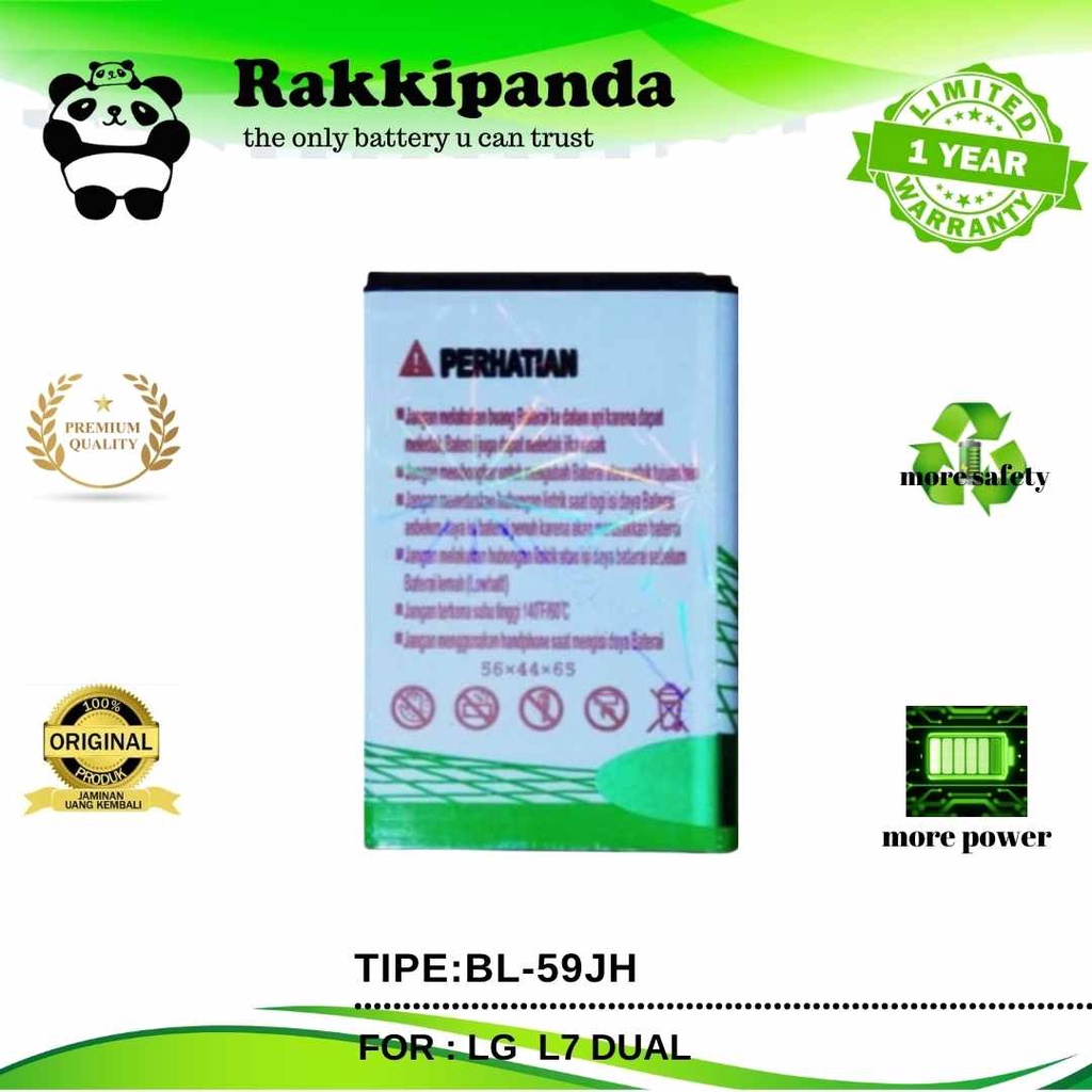 (R/K)- RakkiPanda - BL-59JH BL 59JH BL59JH LG L7 II Batre Batrai Baterai